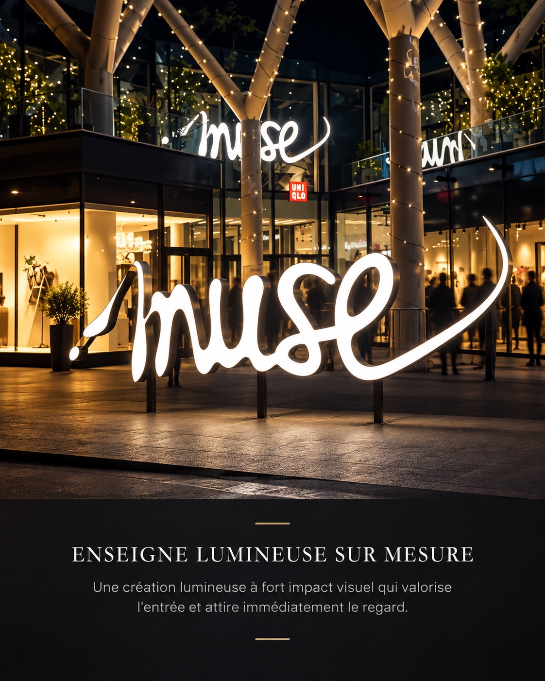 Muse — Enseigne lumineuse sur mesure