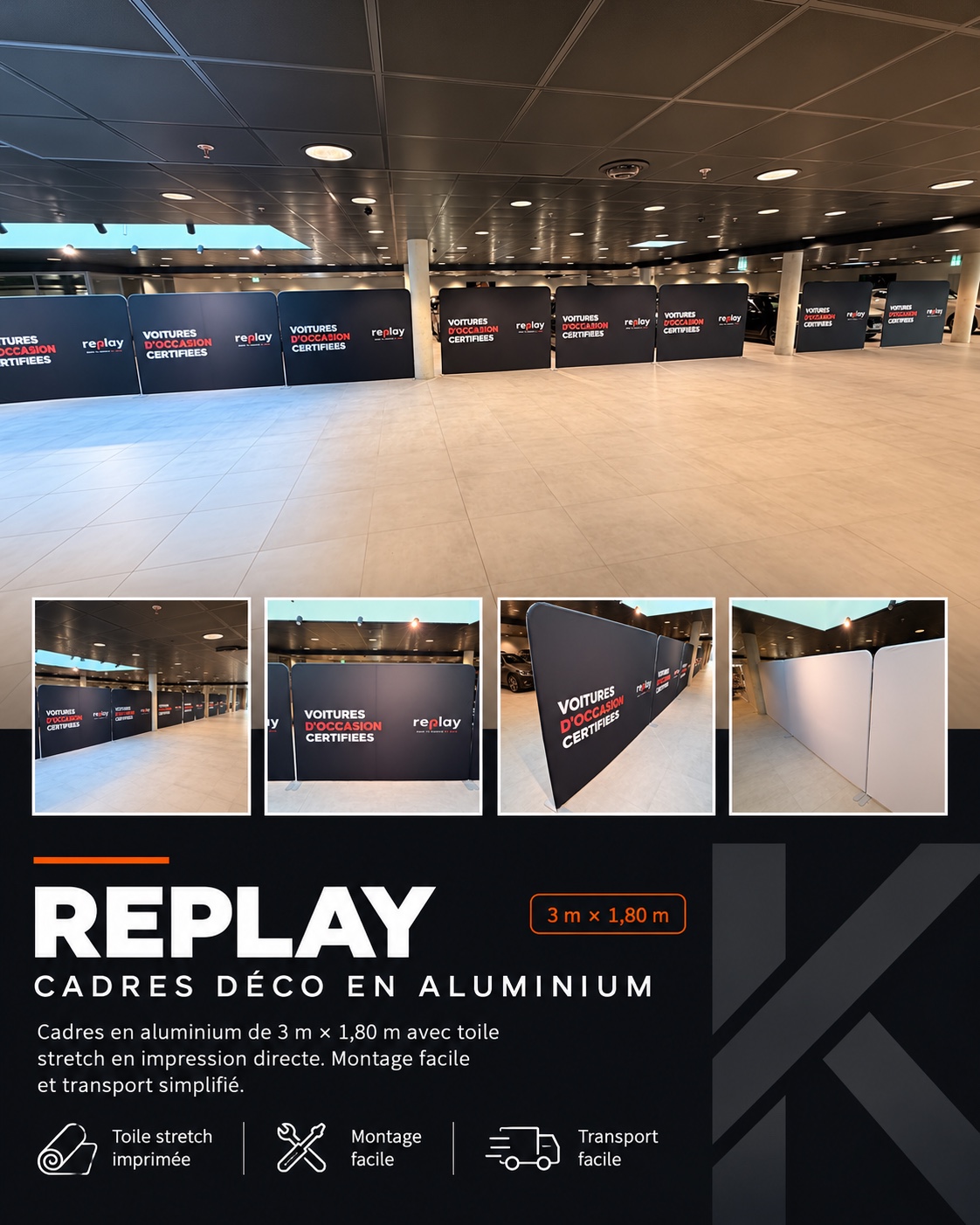 Replay — Cadres déco en aluminium