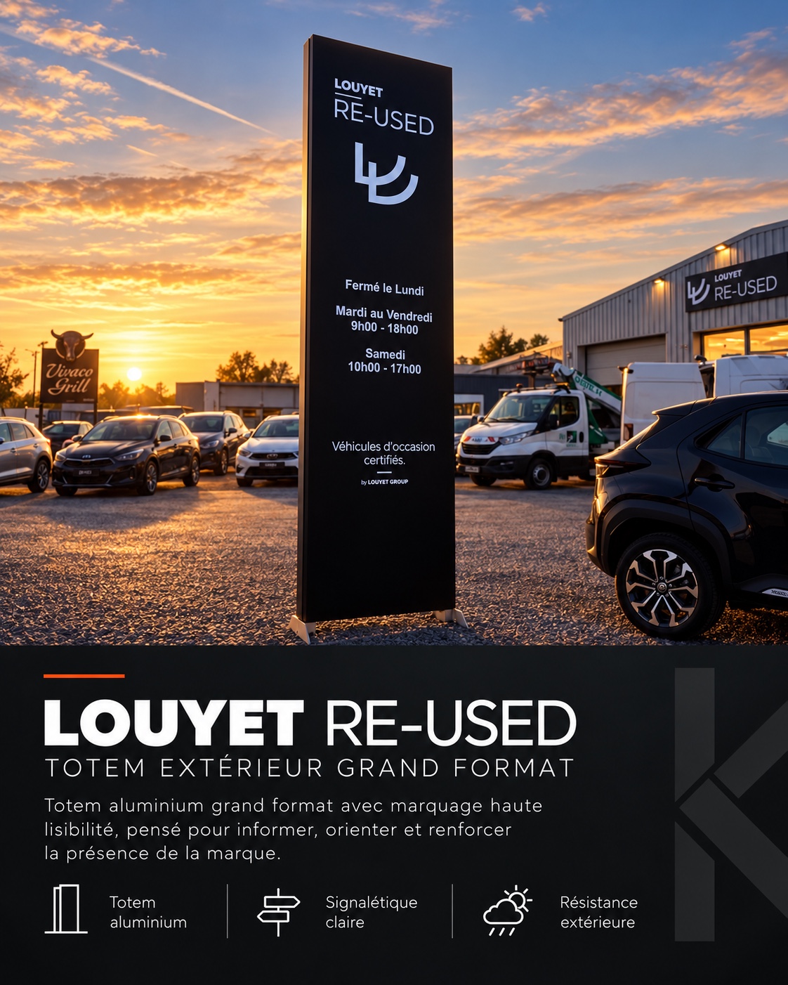 Louyet Re-Used — Totem grand format