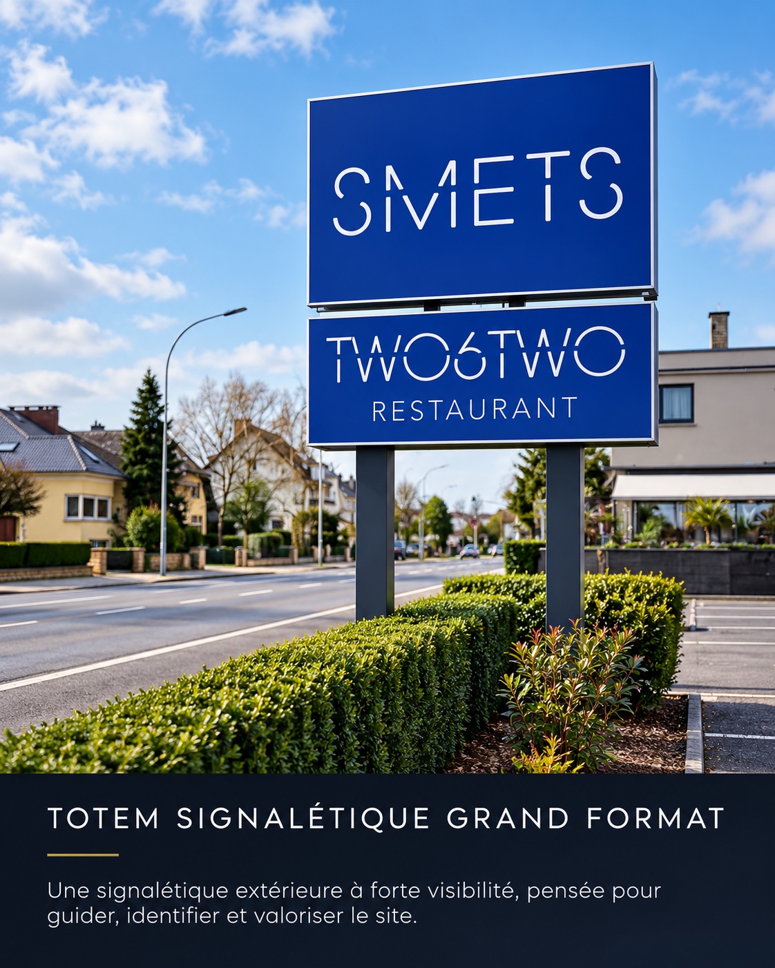 Smets / Two6Two — Signalétique sur pieds